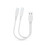 2 in 1 Micro USB C-kabel Type C-kabels Snel opladen-1m Wit 1
