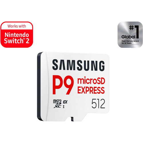 Samsung Samsung MicroSD Express P9 512GB Nintendo Switch 2 MB-MK512T/WW 1