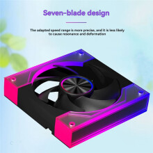 Ventilateur de Boîtier PC ARGB 120 mm avec Synchronisation de L'Éclairage de la Carte Mère, Contrôle de Température, 4 Broches PWM (Pales à Sens