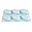 Realistic Nut Shaped Silicone Molds For-6 almonds in a row 10