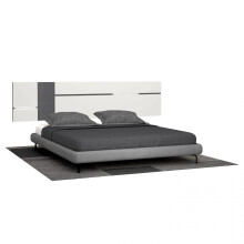 Cabecero con leds en blanco y grafito 260 cm Ataneq Air Leds
