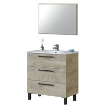 Mueble de baño Athena 80 3 cajones + espejo