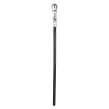 Snake Cobras Cane Egyptian Style Staff-Silver round head