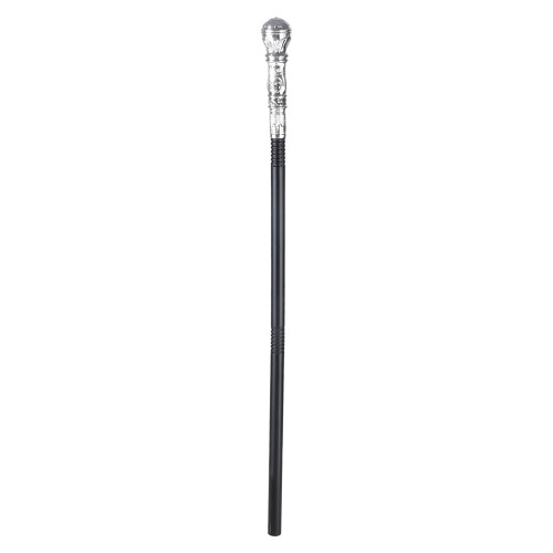 Snake Cobras Cane Egyptian Style Staff-Silver round head
