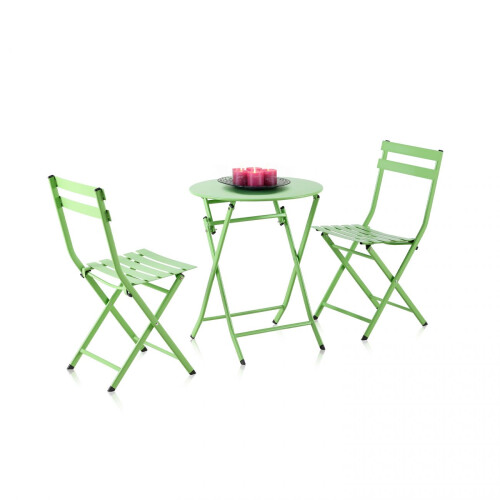 Set de exterior mesa y 2 sillas plegables Gio