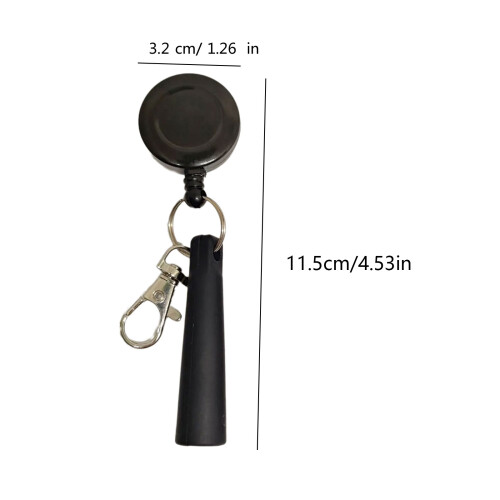 Versatile Silicone Pen Holder Sleeve with Retractable-Black 1
