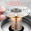 Bathroom Floor Drain with Large Filter Bugs-Proof-Brown 8