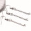 20Piece Chain Extender Set Extension Tail Chain Charm-Rose gold 5