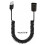 Federbelastetes USB2.0-Verlängerungskabel (männlich auf-Schwarz 2