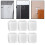 6pcs Clear Square Wall Protector for Door Knob Self Adhesive 2