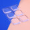 6pcs Clear Square Wall Protector for Door Knob Self Adhesive 9