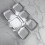 6pcs Clear Square Wall Protector for Door Knob Self Adhesive 11