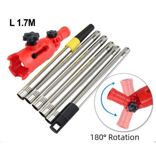 1.7m Retractable Paint Roller Extension Rod Multi-Angle Brush Extension for High Ceilings and Walls 2