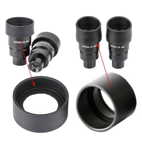 Rubber Eyepiece Cover Eyeguards Cylinder Eye Shield-Flat angle 2
