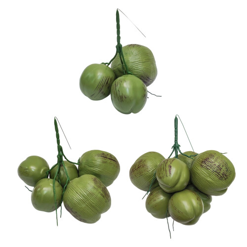 Faux Coconuts Fruit Vegetable Model Great for-5 heads 1
