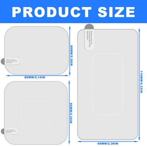 Electrostatic Windshield Film For Dashcams Scratch-3 Sets 2