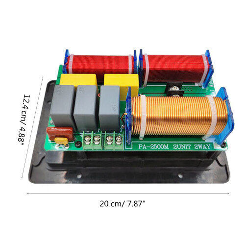 2 Way Crossover 800W Treble Bass Professional Frequency Divider 2