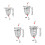 10Pcs Stainless Feeder Cage Baits Holder Fishing Baits-large 2