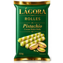 LagoraPistachio Cream Wafer Roll 150g (Pack Of 10)