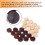 Checker Draughts Set, 24Pcs Draughts Pieces Wood Checker Drafts 5