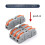 50 Pcs Quick Wire Cable Connector Splicing Multiplex Wire Connector, Quick Compact Cable Connector Grey 4