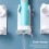 Hygienic Electric Toothbrush Station Toothbrush Organizer for 4