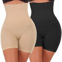 Braguitas Adelgazantes Tipo Figi con Cintura Alta, Correctoras, Pack de 2 Piezas XXL — ropa interior moldeadora