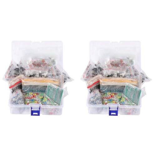 3636PCS DIY Electronics Components Kit Assortment Resistors LED Triode Capacitors Diodes PCB Potentiometer Resistanc