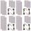 Solderless Breadboard Kit 8 Pcs 830 Tie Points + 8Pcs 400 Tie Points + 8 Set 65Pcs Flexible Breadboard Jumper Wires 1
