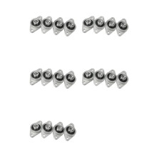 20Pcs Kfl08 Pillow Block Bearing 8Mm Bore Diameter Zinc Alloy Rhombic Flange Bearing for Cnc