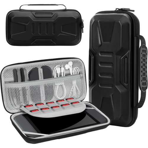 Protective Case Travel Bag for Nintendo Switch 2 10 Game Slots Black