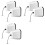 Utomhus Skumkranskydd, Vinterfrysskydd, Återanvändbart Utomhusslangskydd 6-Pack 1