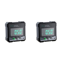2X Digital Angle Gauge Magnetic Base Level Box Angle Finder Protractor Angle Measuring Instrument DLW30-GRD