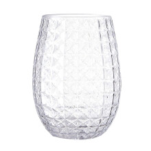 Bruchsicherer Kunststoff, kurzer Weinbecher, Ananas-Trinkglas,