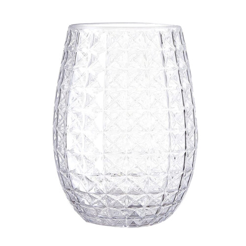 Bruchsicherer Kunststoff, kurzer Weinbecher, Ananas-Trinkglas,