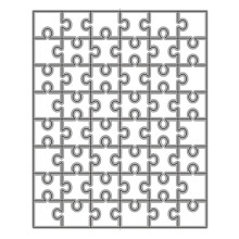 Rechteck Puzzle Metall Stanzformen Schablone DIY Scrapbooking