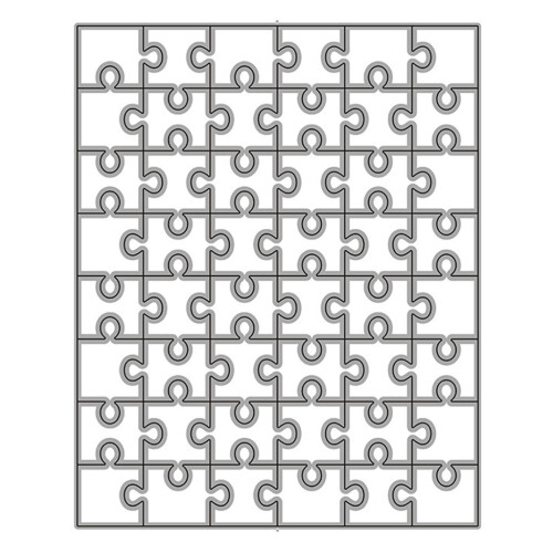 Rechteck Puzzle Metall Stanzformen Schablone DIY Scrapbooking
