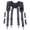 Adjustable Equipage X Type Tactical-suspenders Duty Belt-Khaki 6