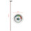 50 cm roestvrijstalen compostbodemthermometer Celsius die 2