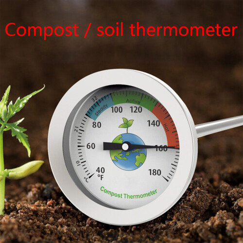 50 cm roestvrijstalen compostbodemthermometer Celsius die 2