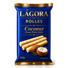 Lagora Coconut Cream Wafer Roll 150g (Pack Of 4)