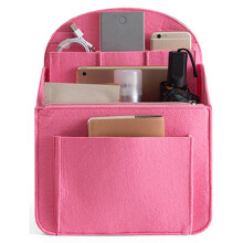 Umhängetasche, Handtasche, Filzeinsatz,-Rosa groß