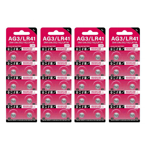 AG3 1.55V Button Battery Cell Coin Lithium Batteries-40 pieces