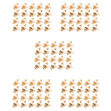 100Pcs Gold Plated RCA Terminal Jack Plug Female Socket Chassis Panel Connector for Amplifier Speaker