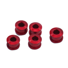 Boulons de plateau de vélo en alliage d'aluminium, 5-Rouge 4,9MM