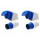 2X 16 Amp 3 Pin Embedded Connection Waterproof Plug Socket 1