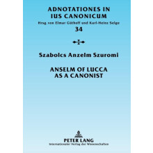 Anselm of Lucca as a Canonist Paperback Book