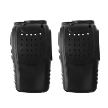 2pcs Two Way Radio Skin Protective Shell Silicone Cover-Black