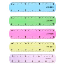 Transparante zachte liniaal 15 cm/6'' kunststof flexibel voor