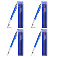 4X Silver Streak Welders Pencil with 48x Round Silver Refills, Metal Pen Metal Carbide Scriber Mechanical Pencils